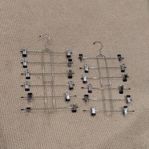 Metal Multi-Tier Hangers with Clips 2 each